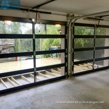Electric Transparent Glass Panel Sectional Garage Door